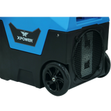XPOWER XD-130Li 125 Pint LGR Commercial Dehumidifier w/ Auto Purge Pump - Wheels