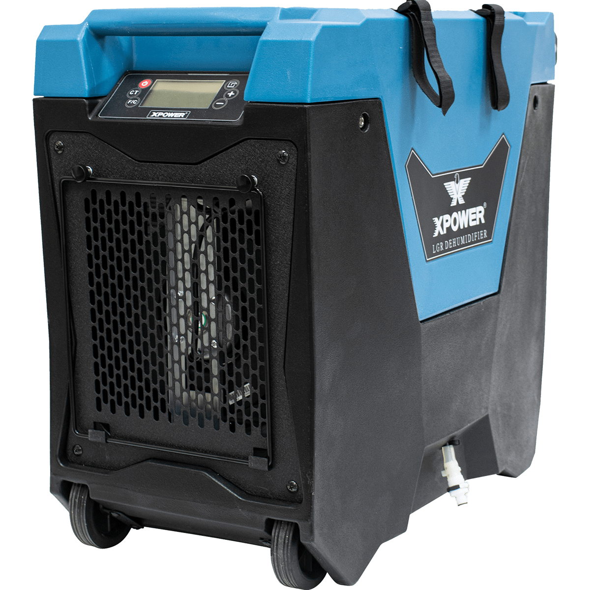 XPOWER XD-85L2 Commercial LGR Dehumidifier w/ Pump - Right Angle View