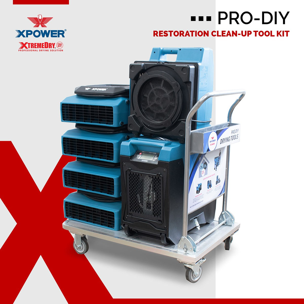 XPOWER XDP1 XtremeDry® Mojave DIY Restoration Clean-Up Tool Kit