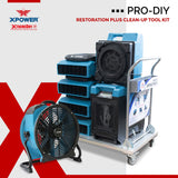 XPOWER XtremeDry Pro-DIY Restoration Plus Clean-Up Tool Kit - Graphic