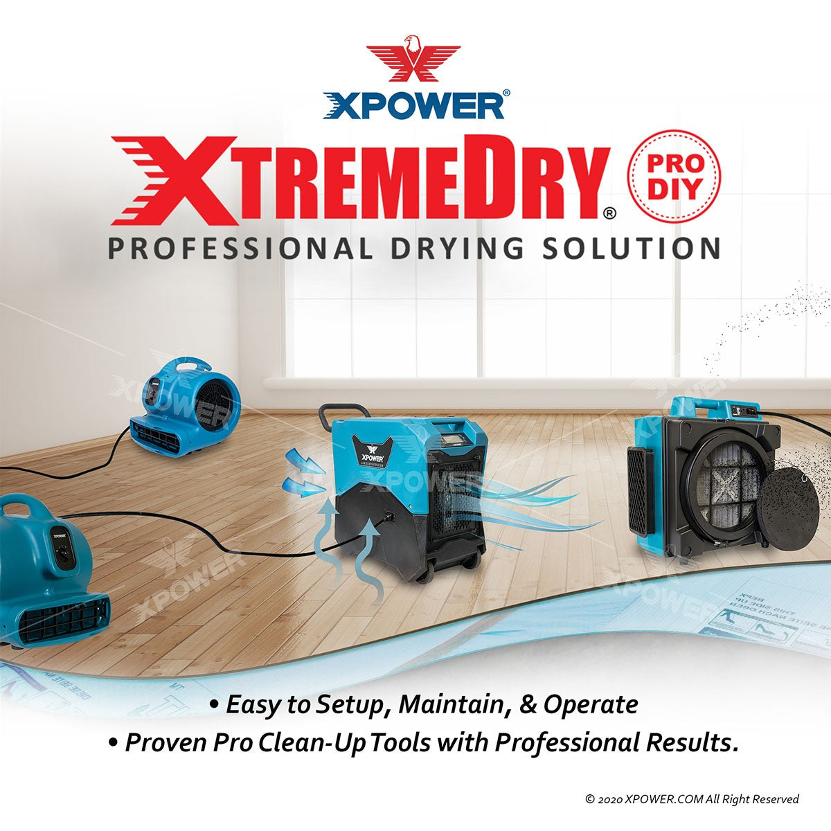 XPOWER XDP3 XtremeDry Pro-DIY Restoration TOTAL Clean-Up Tool Kit