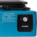 XPOWER XL-730A Professional Low Profile Air Mover - Controls