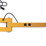 XPOWER 18-In. 3600 CFM Wall Mount Warehouse/Dock/Trailer Fan Kit w/ LED Spotlight - Close Up