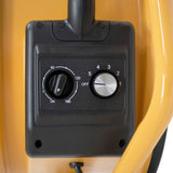 XPOWER 18-In. 3600 CFM Wall Mount Warehouse/Dock/Trailer Fan Kit w/ LED Spotlight - Controls